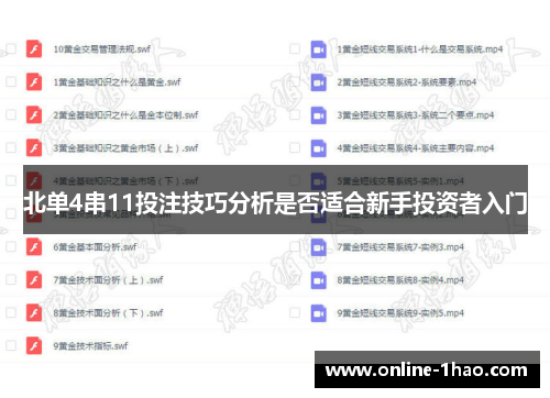 北单4串11投注技巧分析是否适合新手投资者入门